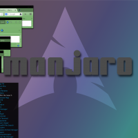 A little variation on the same Manjaro/Arch Openbo, Melina GTK, Best of Blue icons, UEBlue Cursor and Archbox .OBT