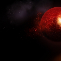 Exploding Red Planet