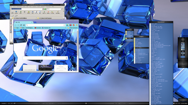 Arc Angels BBCURVE Style, BluCube Wallpaper along with same theme for Chrome.....and yes it is BB4WIN