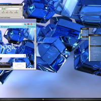 Arc Angels BBCURVE Style, BluCube Wallpaper along with same theme for Chrome.....and yes it is BB4WIN
