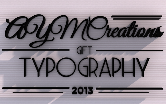 gift typography